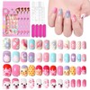 96 Piece Fingernails for Sticking Children's Set - Short Press