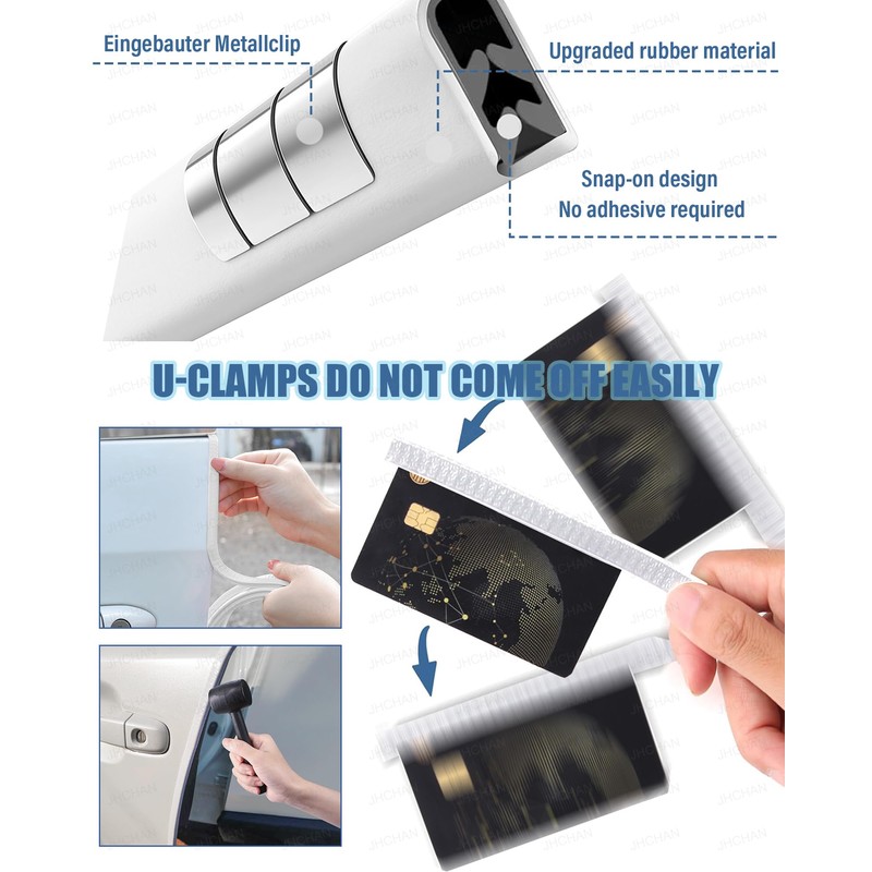 Universal Car Door Edge Protector w Hammer | Auto Anti-Scratch