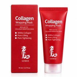 Luxuz - Máscara facial de colágeno que envuelve la piel, mascarilla facial hidratante con colágeno y ácido hialurónico, cuidado de la piel hidratante,