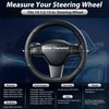 SEG Direct Flat Bottom Steering Wheel Cover, D Shaped Car