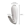 Command Bathroom Hook with Water-Resistant Strips, 1-Hook, 2-Strips, Organize Damage-Free