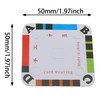 E-outstanding Weaving Card 60PCS 50x50mm Colorful Four Hole Square Weaving