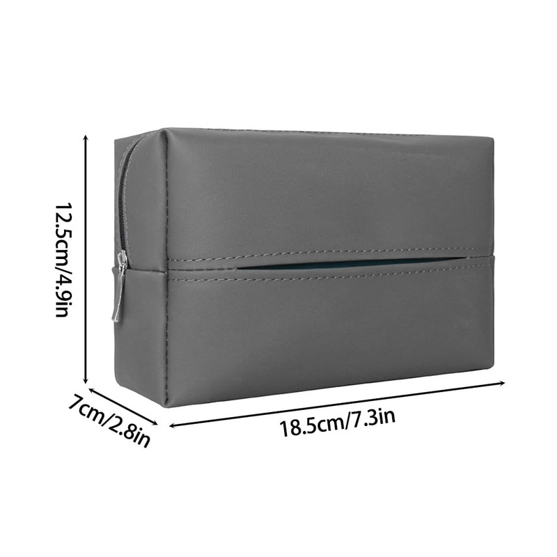 Car Tissue Holder,Leather Car Tissue Face Mask Box with Adjustabe