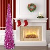 N&T NIETING Christmas Tree,5ft Collapsible Pop Up Christmas Tree Fuchsia