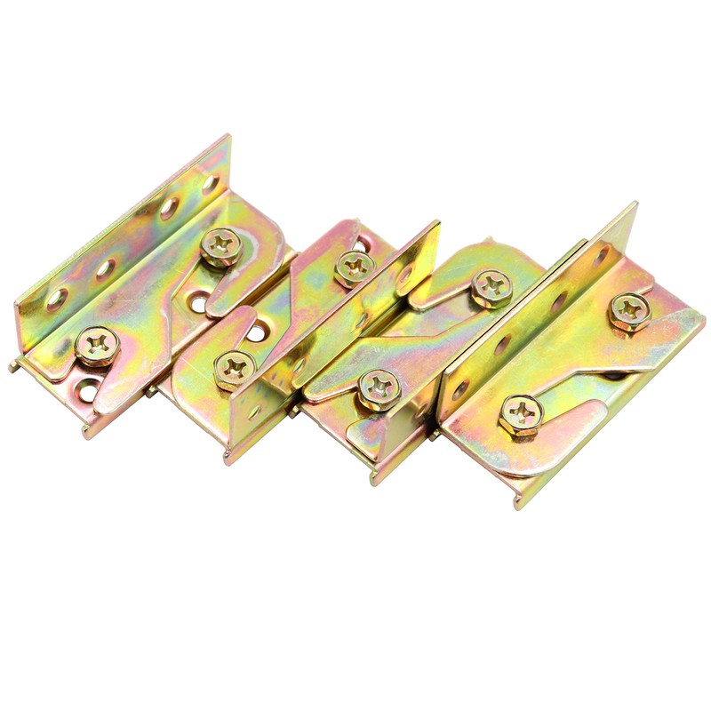 LBY Bed Rail Brackets with Square Screws – Heavy Duty