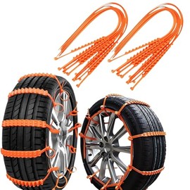 20 PCS Strap anti-skid chain Snow Tire Chains Nylon Snow Straps Emergency Escape Anti-Slip Tie,Fits various vehicle types including passenger cars, SUVs, light trucks, off-road vehicles