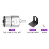 DMiotech Micro DC 12V 300RPM Geared Motor with Bracket Gear