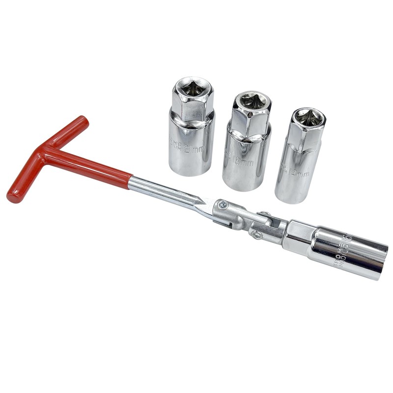 Spark Plug Socket Wrench Set T-Handle kit for Motorcycles Lawn