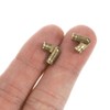 uxcell Invisible Brass Barrel Hinges, 24pcs 4x15mm Brass Contemporary Hidden