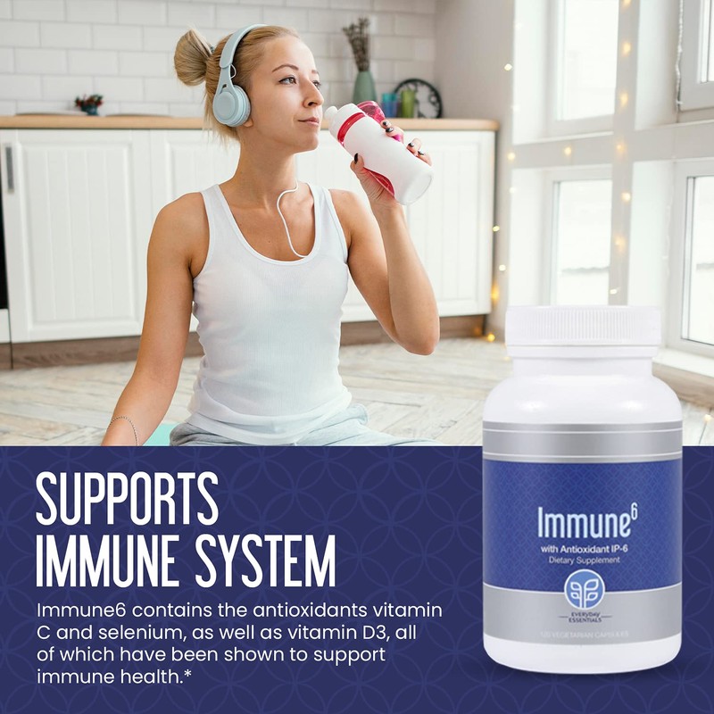 PURE Immune6 120 Capsules - Immune Support Supplement with Antioxidant