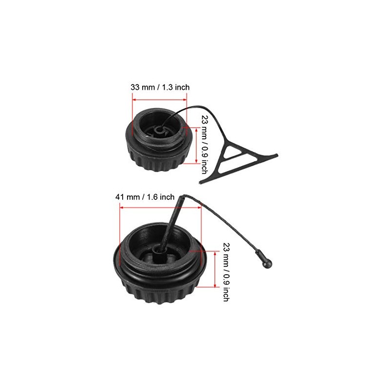 uxcell Oil Cap Gas Fuel Cap for Chainsaw 029 039