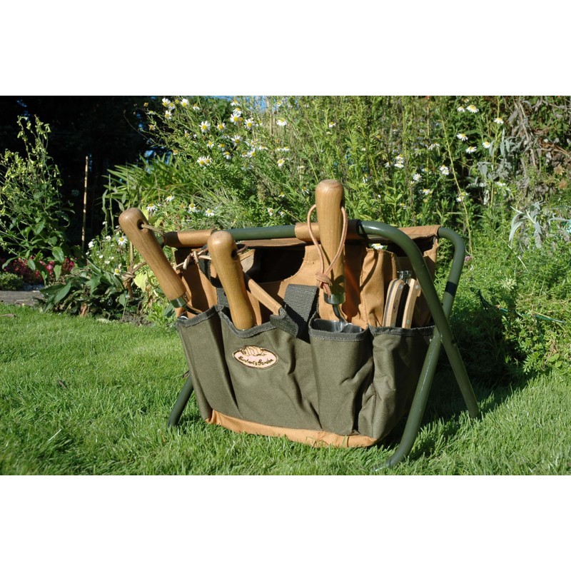 Esschert Design Canvas Tool Bag and Stool Carry-all