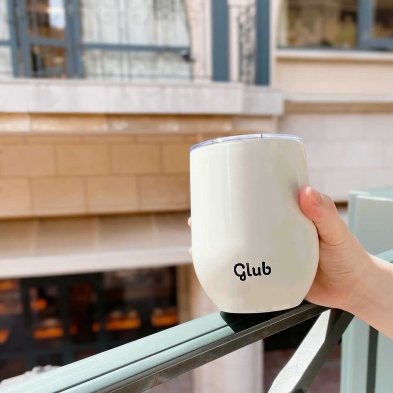 glub Tumbler with Lid, Dishwasher Safe, Non-Slip, Straw Safe, Hot