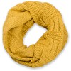 styleBREAKER knit loop scarf with grid and rib pattern, single-colour