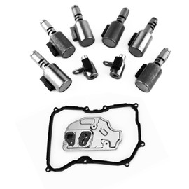 6-speed 09G Transmission Solenoid Valve set 8 pcs With Filter Gasket Kit Compatible with Beetle Jetta Rabbit Golf 2.5