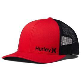 Hurley Men's Corp Staple Trucker, Red, One Size