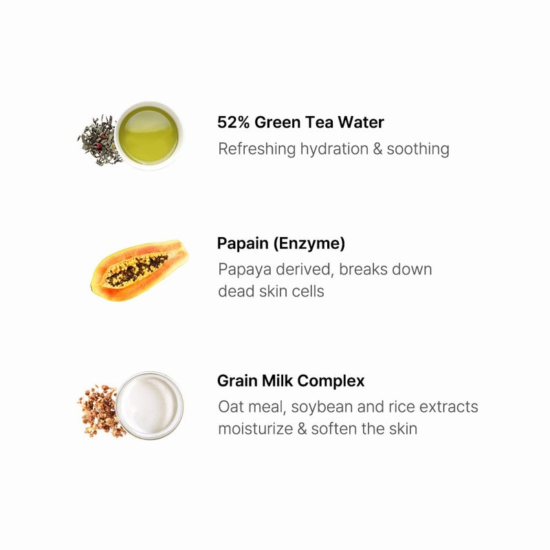 BY WISHTREND Green Tea & Enzyme Milky Foaming Wash 140g,