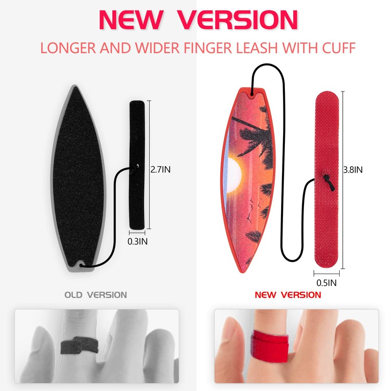 Juni QUTE Finger Surfboard-Mini Surfboard for Kids and Surfers with