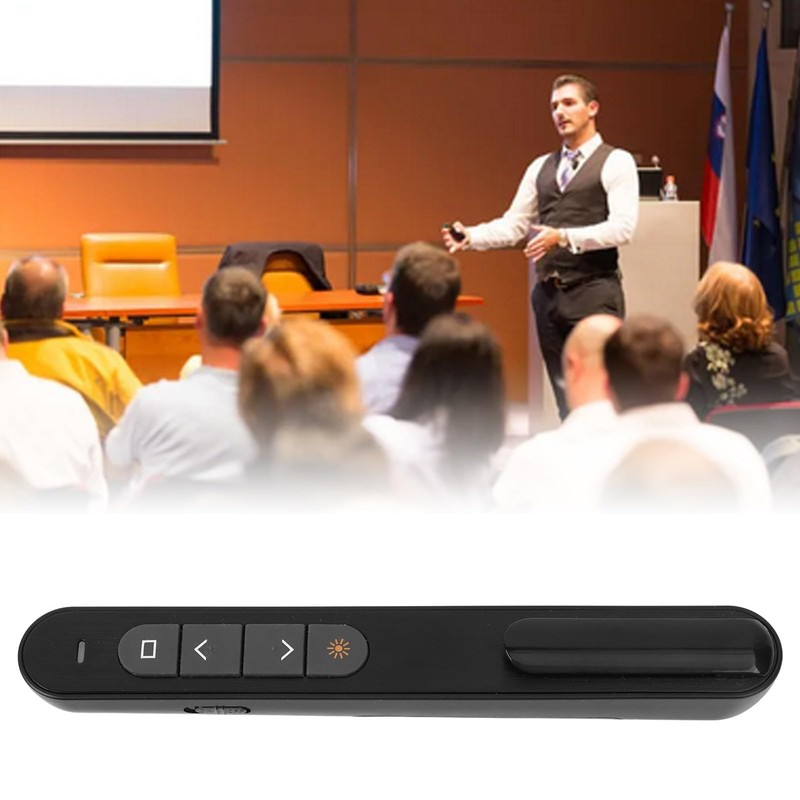 Presentation Clicker, Portable Wireless Presenter Remote, USB PowerPoint Clicker, PPT