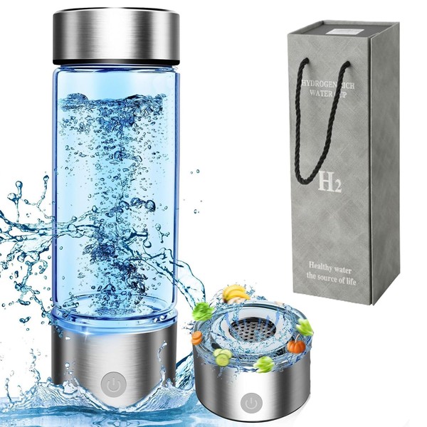Hydrogen Water Bottle, 420ml Hydrogen Water Generator, Hydrogen Water Machine,