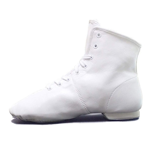 ZUM Jazz Boots (Synthetic Leather, Leather Sole) ZJB5-W White, white