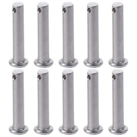 Single Hole Clevis Pins 10Pcs T Shape 304 Stainless Steel Clevis Pins?Durable M6x12/20/25/30/40mm Flat Head