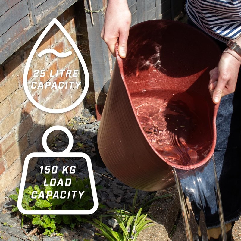 Faithfull Eco Flex Tub, Multi-Purpose, Durable & Sustainable Flexible Bucket
