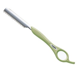 Feather Safety Razor, Styling Leather, Regular Type, For Leather Cutting Hair Cutting (SR-MCG Matcha Green)