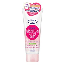 KOSE Softimo Facial Cleansing Foam (Hyaluronic Acid), Moisture x 4 Packs