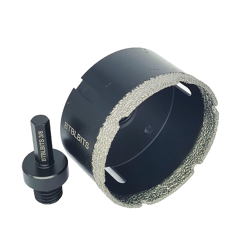 BTBLBITS 3'' Dry Diamond Core Drill Bit 75mm Tile Hole