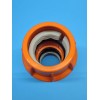 Dura-Line (1) DURA-LINE 20001847 2" PUSH LOCK COUPLER ORANGE MOLDED