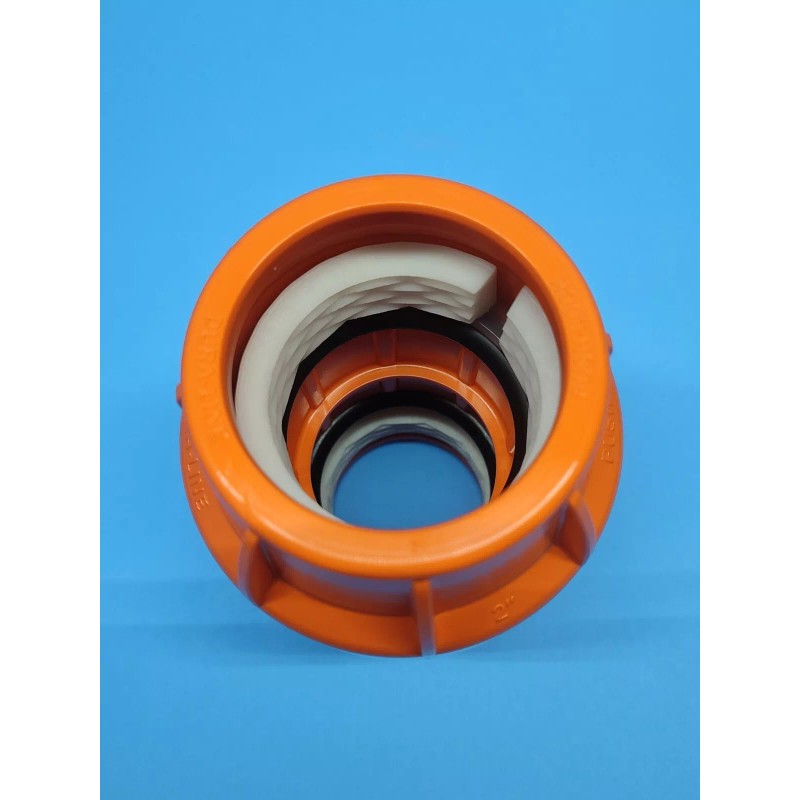 Dura-Line (1) DURA-LINE 20001847 2" PUSH LOCK COUPLER ORANGE MOLDED