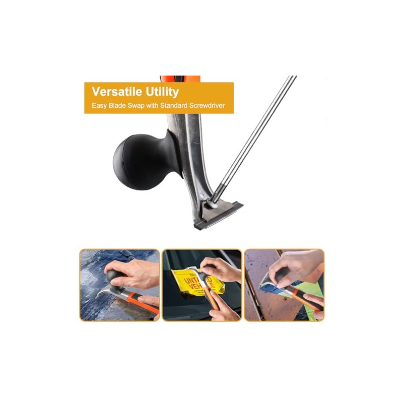 Heavy-Duty Carbide Scraper Tool, 2.5" Blade for Removing Paint, Adhesive,