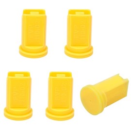 AIXR11002-VP Air Induction XR Flat Spray Tips 110°, 0.2 GPM and 40 PSI for TeeJet Nozzle Body Cap - 5 PCS (Yellow)