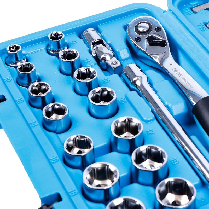 Streetwize - [Set of 36 pcs] Chrome Vanadium Drive Socket