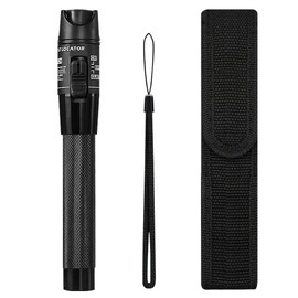 Optical Fiber Optic Error Locator 60MW Fiber Optic Test Pen Red Light Source Pen for 60km Range Optical Cable Tester Support FC SC ST Connector