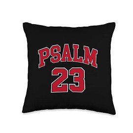 Psalm 23 shirt, Retro Sneakerhead, Christian Bible, Jesus Throw Pillow