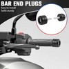 WORLDMOTOP Motorcycle Handle Bar End Grips Plug Weights Hand Grips
