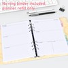2026-2027 Weekly & Monthly Planner Refill for 6 Hole, 5.5"x8.5"