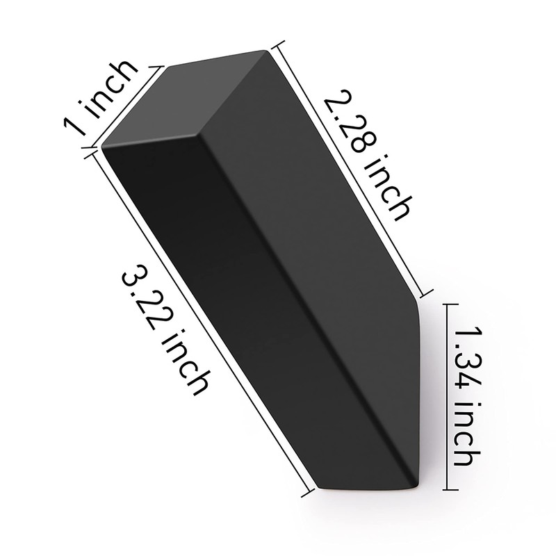 NINETREX Black Towel Hook SUS 304 Stainless Steel Modern Matte