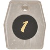 Marble Cloak Tickets (Brown, No. 1 - 50) Number Tag,