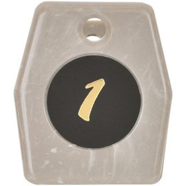 Marble Cloak Tickets (Brown, No. 1 - 50) Number Tag, Parent-child Card, Cloak Bill, Organizer Ticket, Small Size Bill