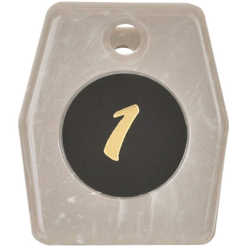 Marble Cloak Tickets (Brown, No. 1 - 50) Number Tag,