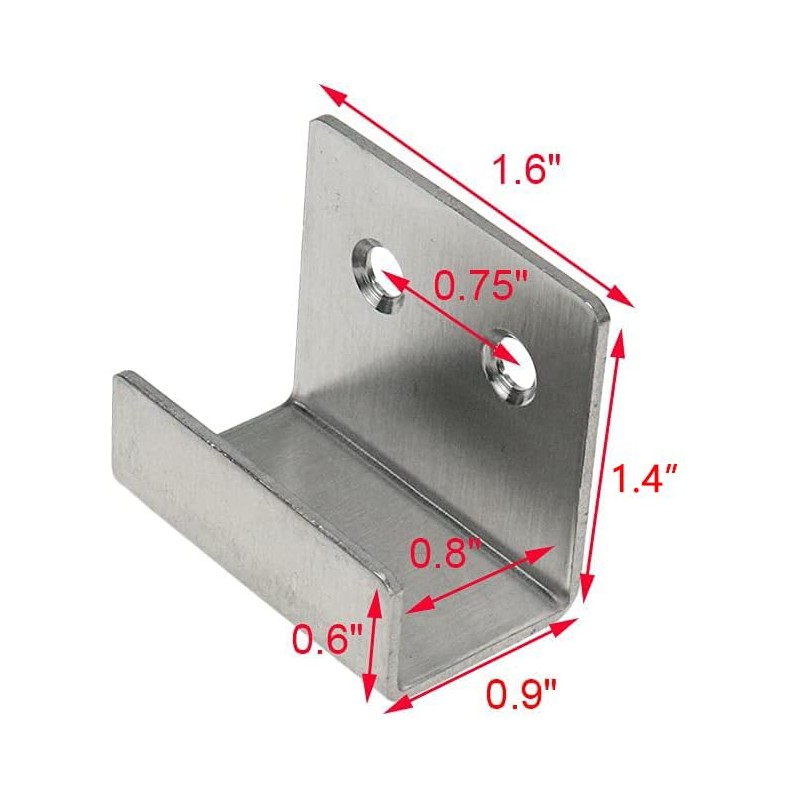 Geesatis 6 Pcs Tile Display Hanger Brackets Wall Hanger Fastener