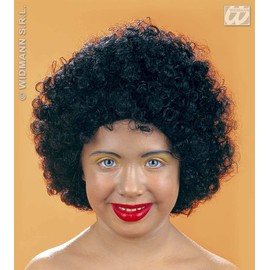 Kids Childrens Black Afro Wig 70'S School Disco Michael Jackson Fancy Dress