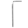 Black Motorcycle Kickstand Extension Plate Aluminium Alloy Side Stand Enlarger
