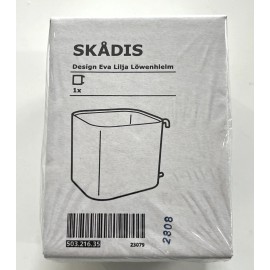 Ikea Skadis Steel Container Storage Gray for Pegboard 503.216.35 - NEW