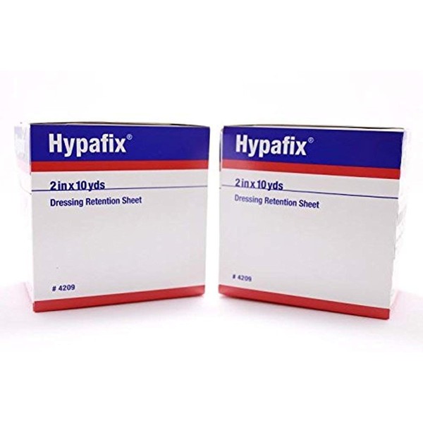 Hypafix Dressing Retention Tape 2 Inch x 10 Yards - Pack of 2 Rolls, Original Version