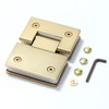 Heavy Duty Shower Glass Door Hinge,Solid One-Piece Precision Cast with
