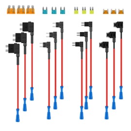 Funtery Power Thief 12 Pieces, Power Thief Fuse Car Standard/Mini Power Thief Car 4 Types Power Thieves Car with Car Fuse for Car Truck Boat